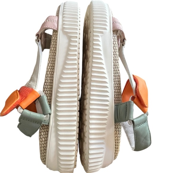 VOILE BLANCHE‎ Lisa 20 Leather Multicolor Sandals - Picture 5 of 7